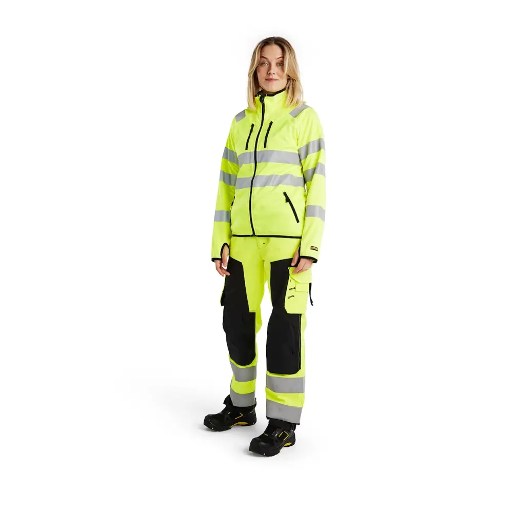 Blåkläder Women’s Hi-Vis Softshell Jacket 49262512 - Hi-vis yellow / L