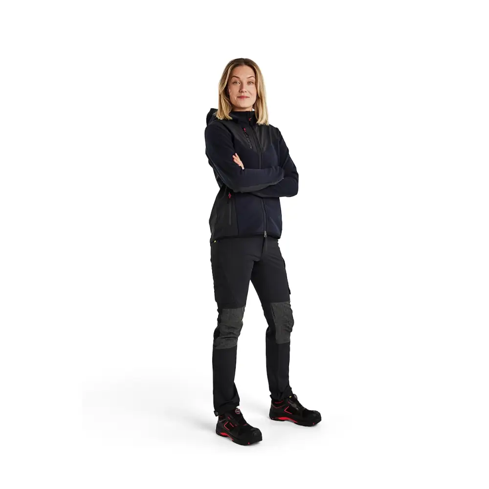 Blåkläder Women’s knitted jacket with softshell and hood 59412536