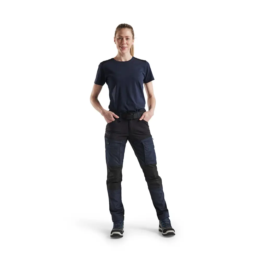Blåkläder Women’s Service Trousers with Stretch 71661845 - Dark Navy/Black / C32