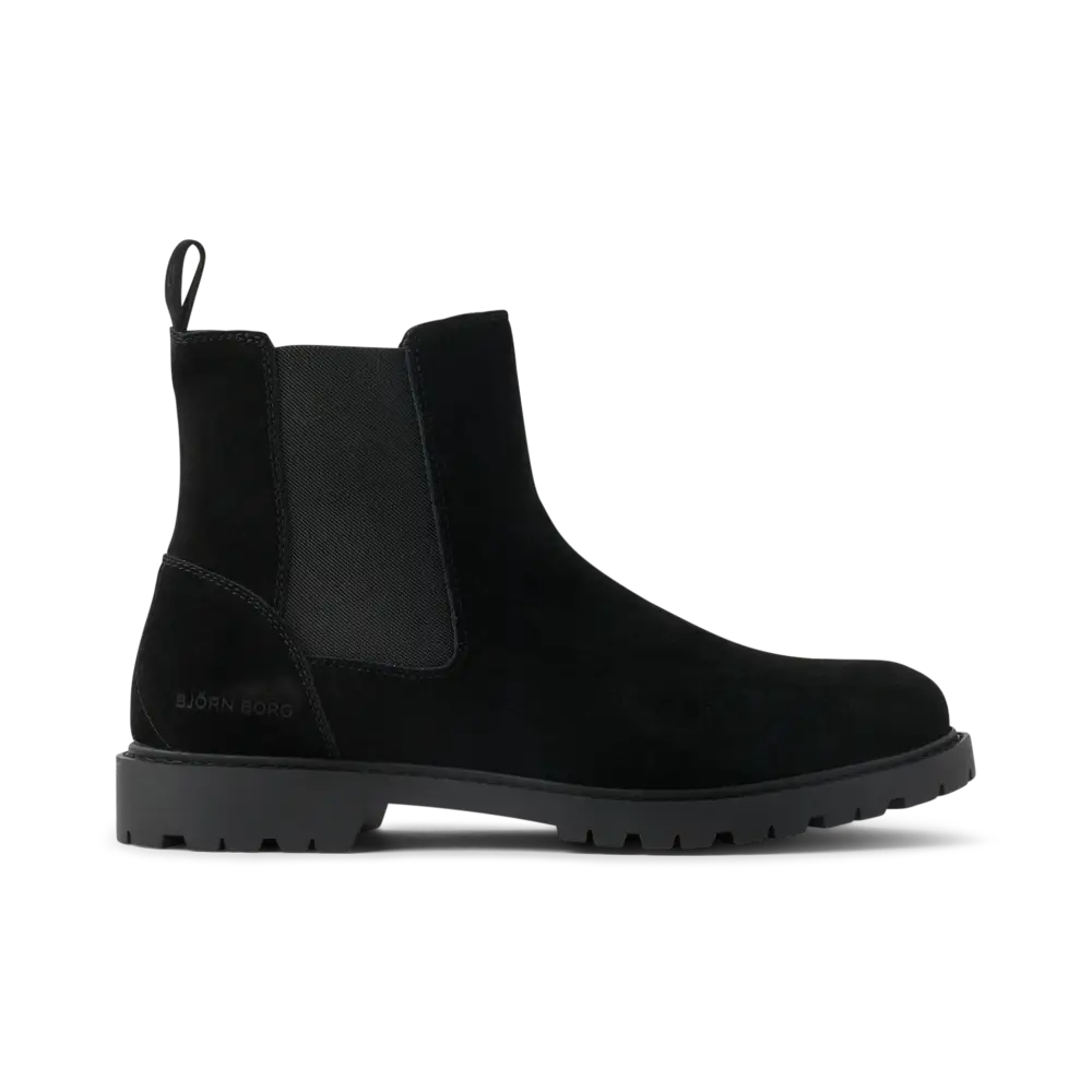 Chelsea Suede Boot - Black