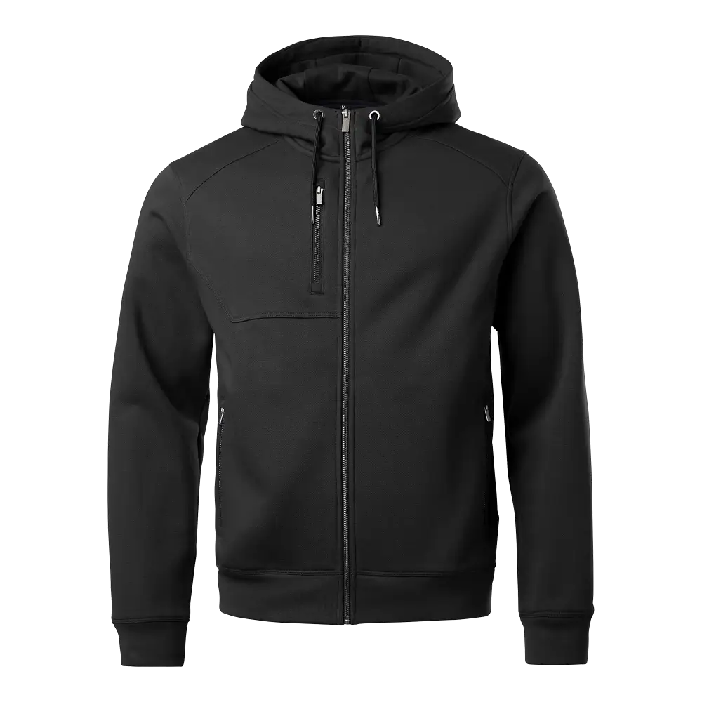 Gavin Zip Hood - Black