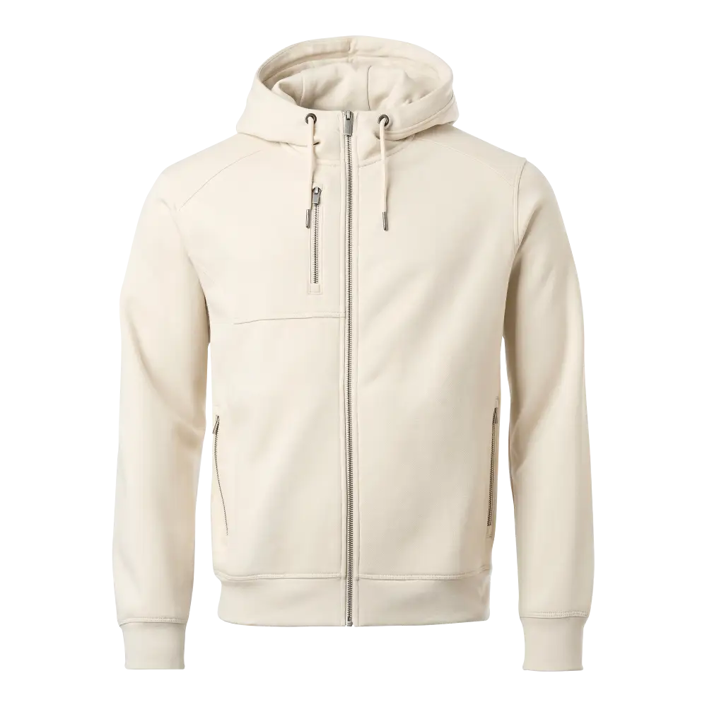 Gavin Zip Hood - Light sand