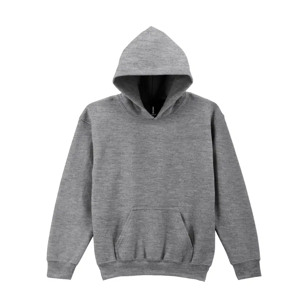 Gildan Heavy Blend Youth Hooded Sweat - Graphite Heather / XS (104/110)