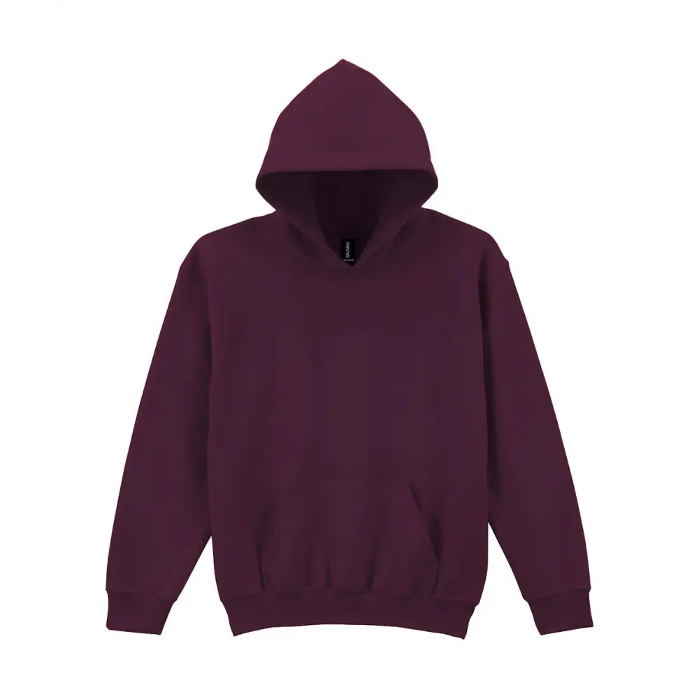 Gildan Heavy Blend Youth Hooded Sweat - Maroon / XS (104/110)