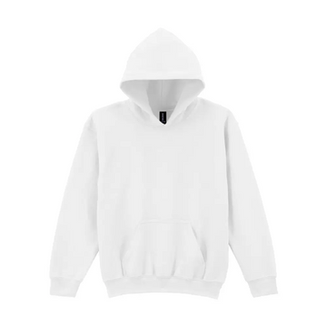 Gildan Heavy Blend Youth Hooded Sweat - White / XS (104/110)