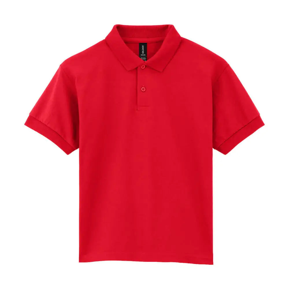 Gildan Kids’ DryBlend® Jersey Polo - Red / S (122/134)