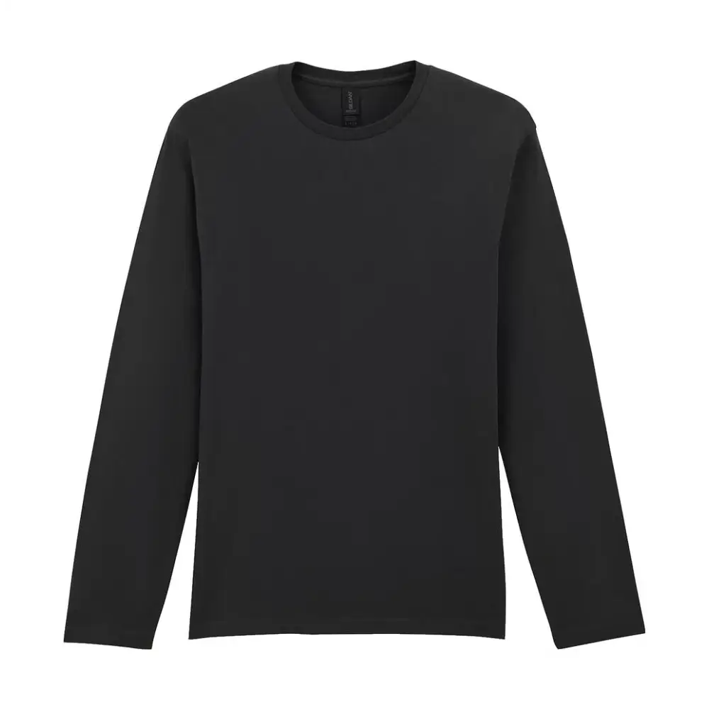 Gildan Softstyle Adult Long Sleeve T-Shirt - Black / S