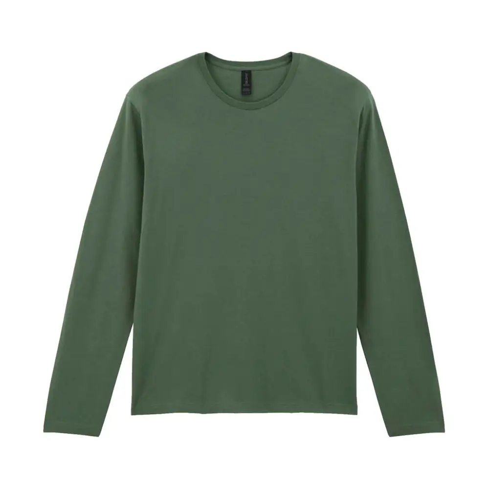 Gildan Softstyle Adult Long Sleeve T-Shirt - Military Green / S