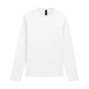 Gildan Softstyle Adult Long Sleeve T-Shirt - White / S