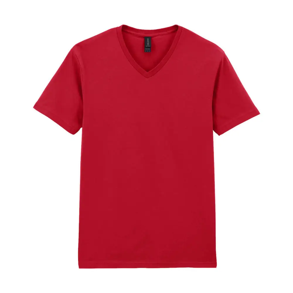 Gildan Softstyle Adult V-Neck T-Shirt - Cherry Red / S