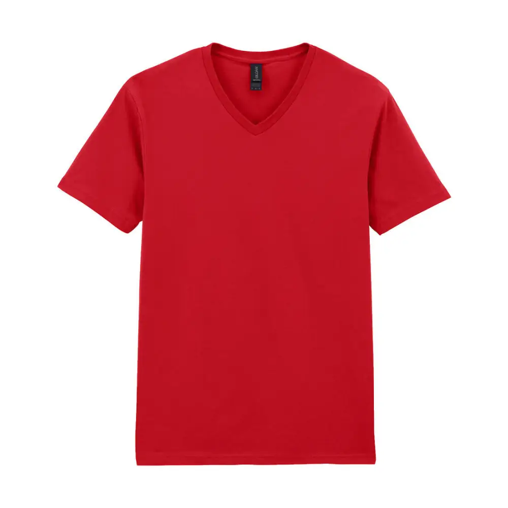 Gildan Softstyle Adult V-Neck T-Shirt - Red / S