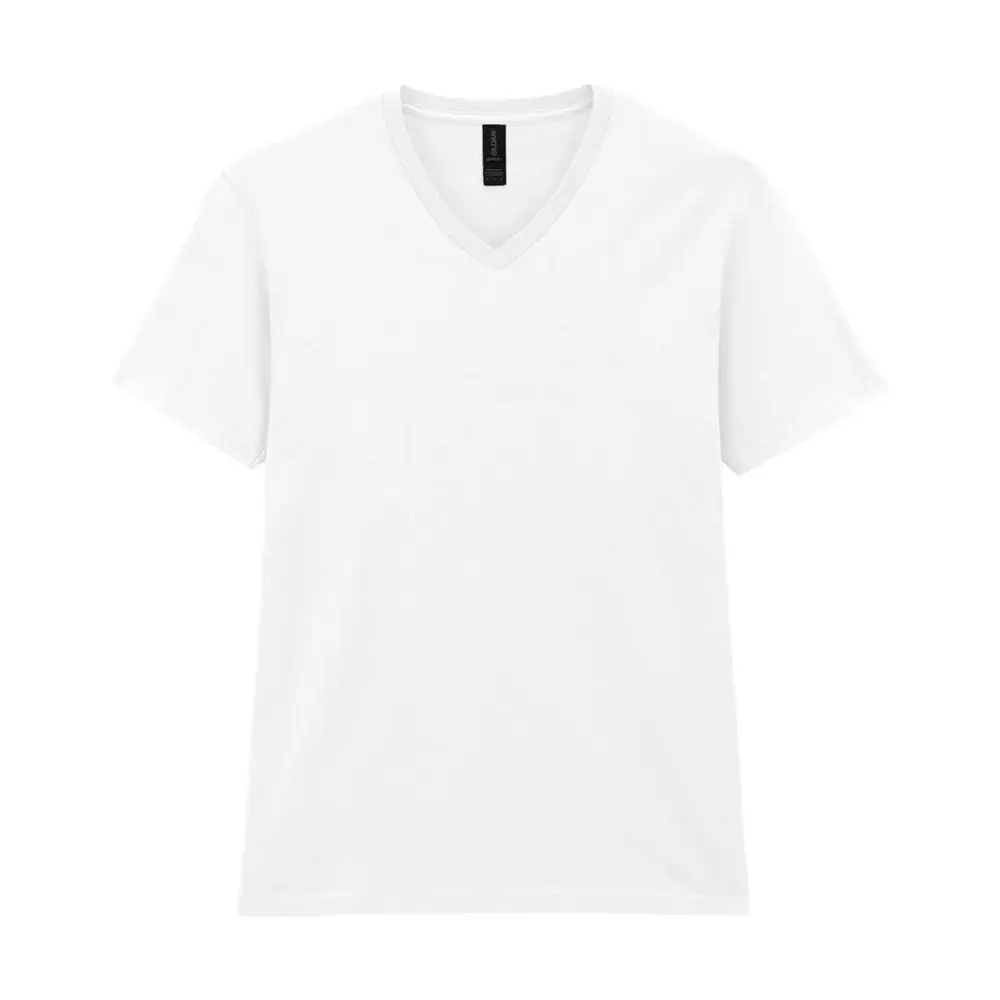 Gildan Softstyle Adult V-Neck T-Shirt - White / S