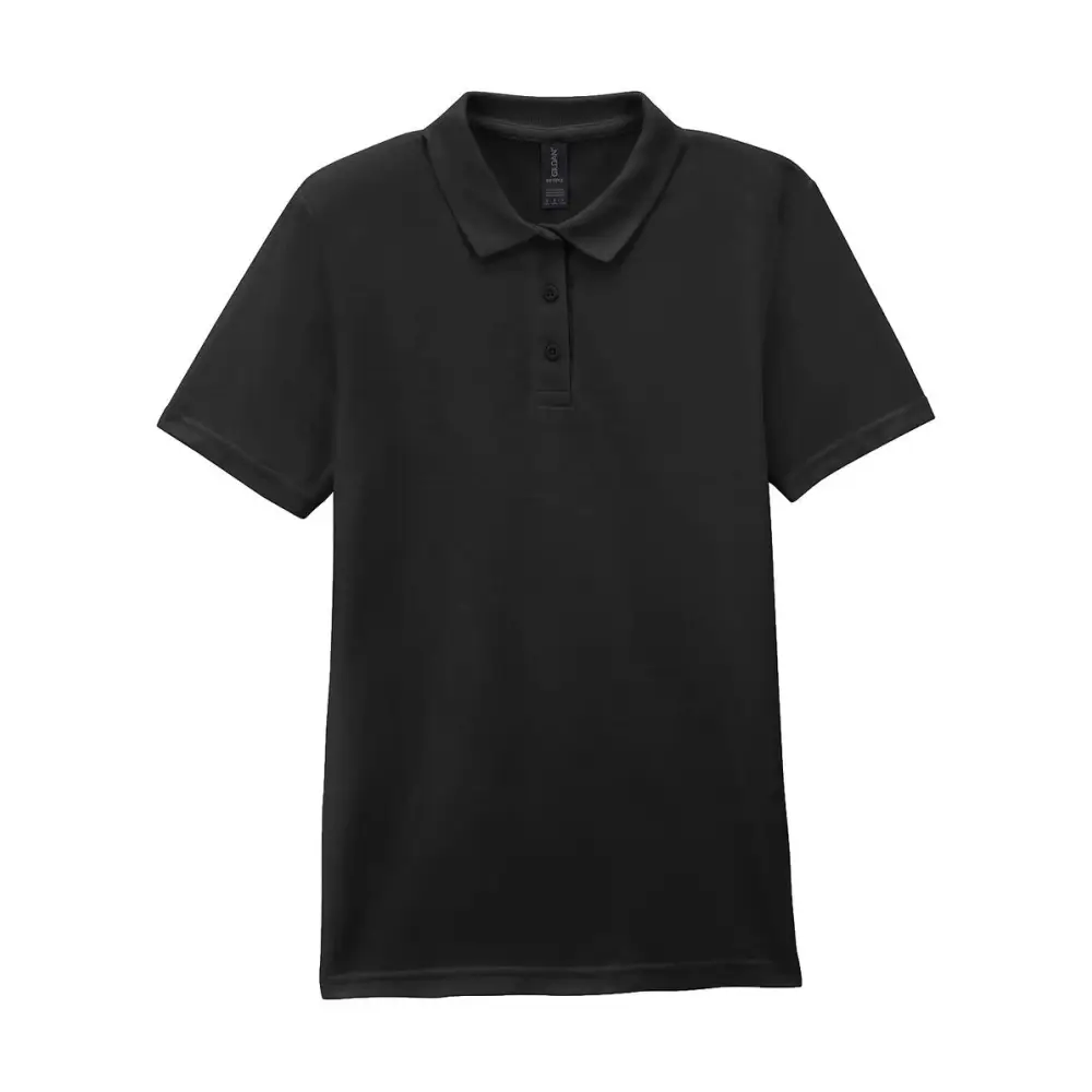 Gildan Softstyle Women’s Pique Polo - Black / S