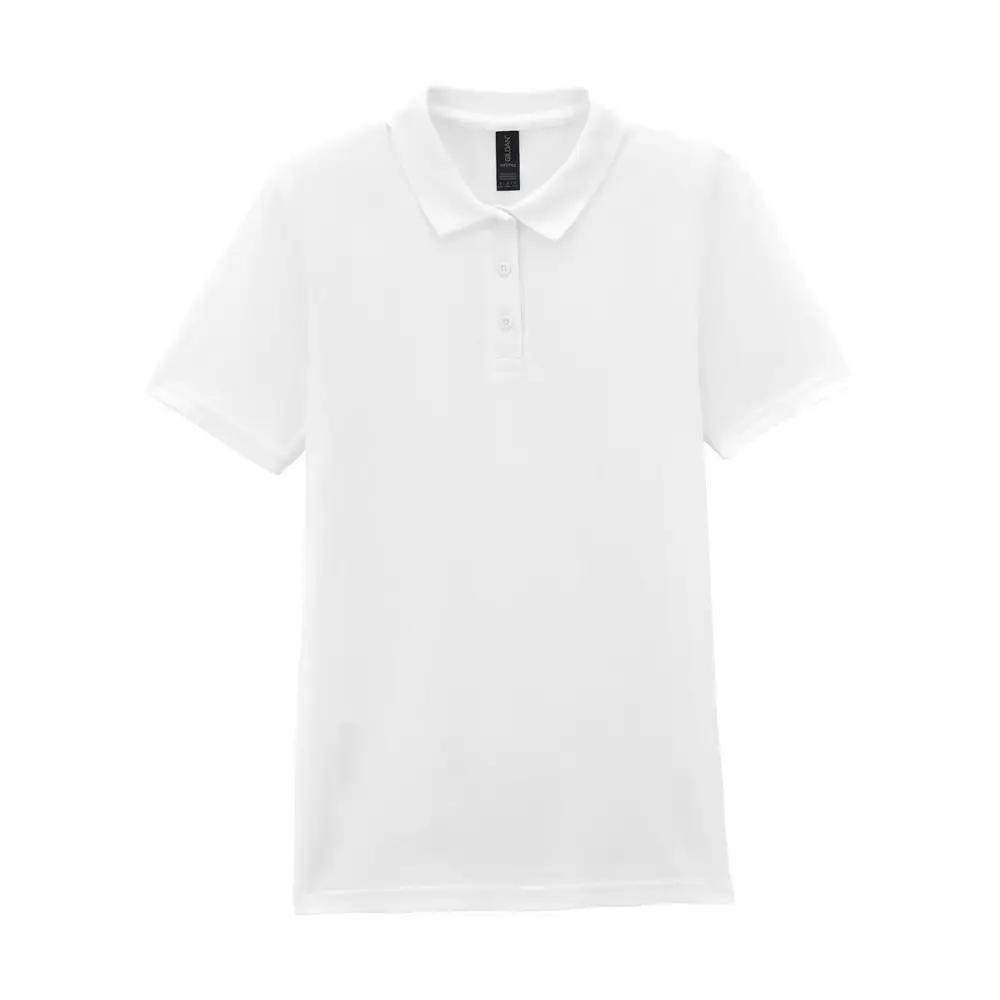 Gildan Softstyle Women’s Pique Polo - White / 2XL