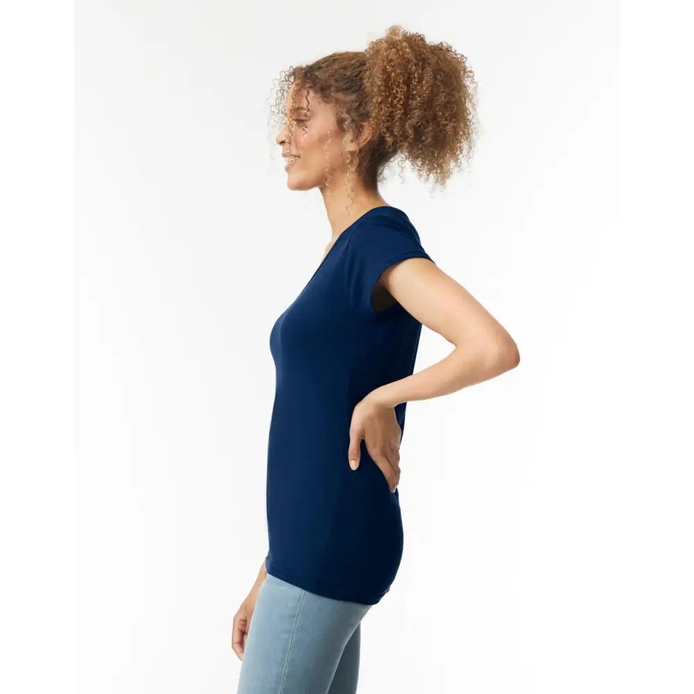 Gildan Softstyle Women’s V-Neck T-Shirt