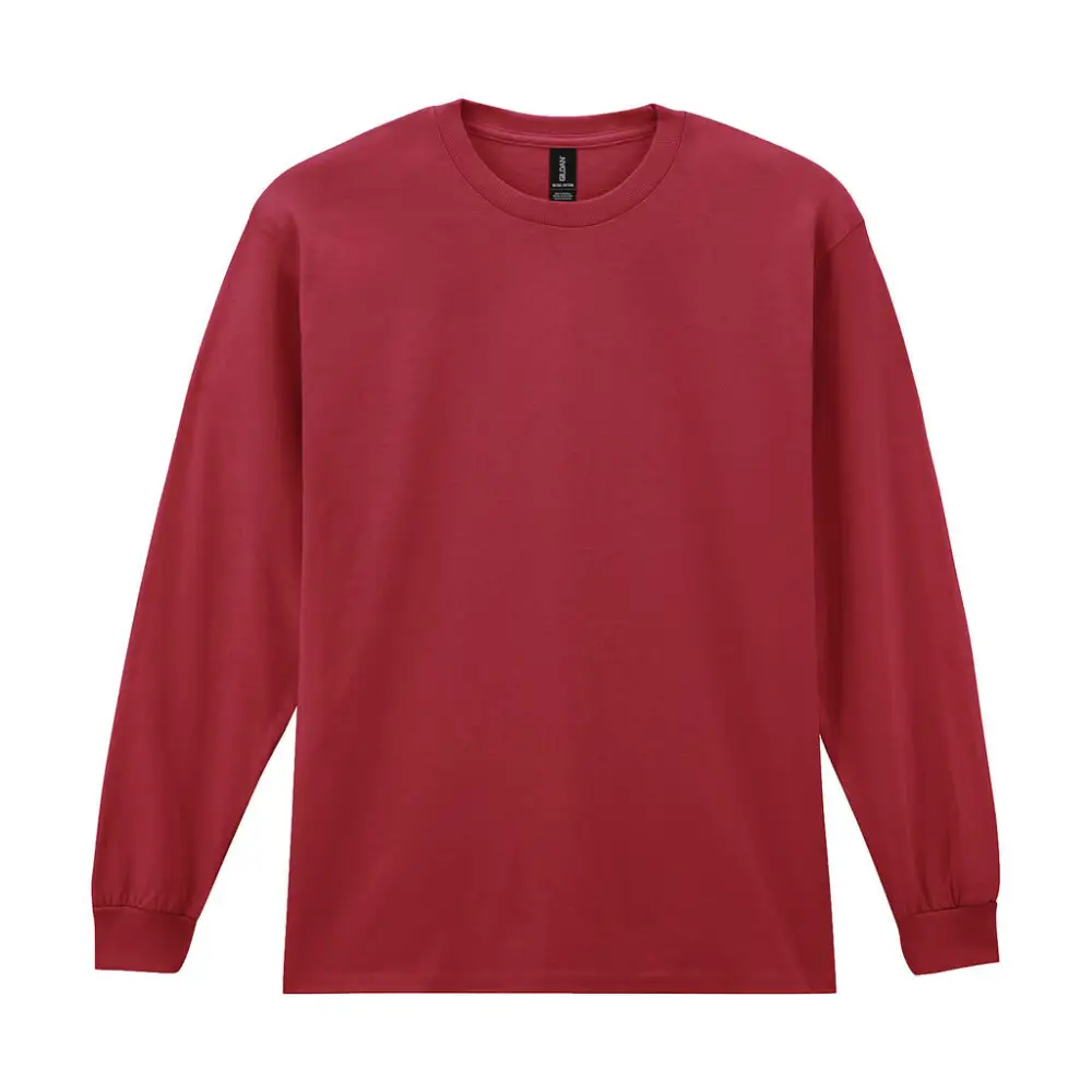 Gildan Ultra Cotton Adult T-Shirt LS - Cardinal Red / S