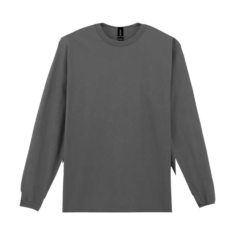 Gildan Ultra Cotton Adult T-Shirt LS - Charcoal / S