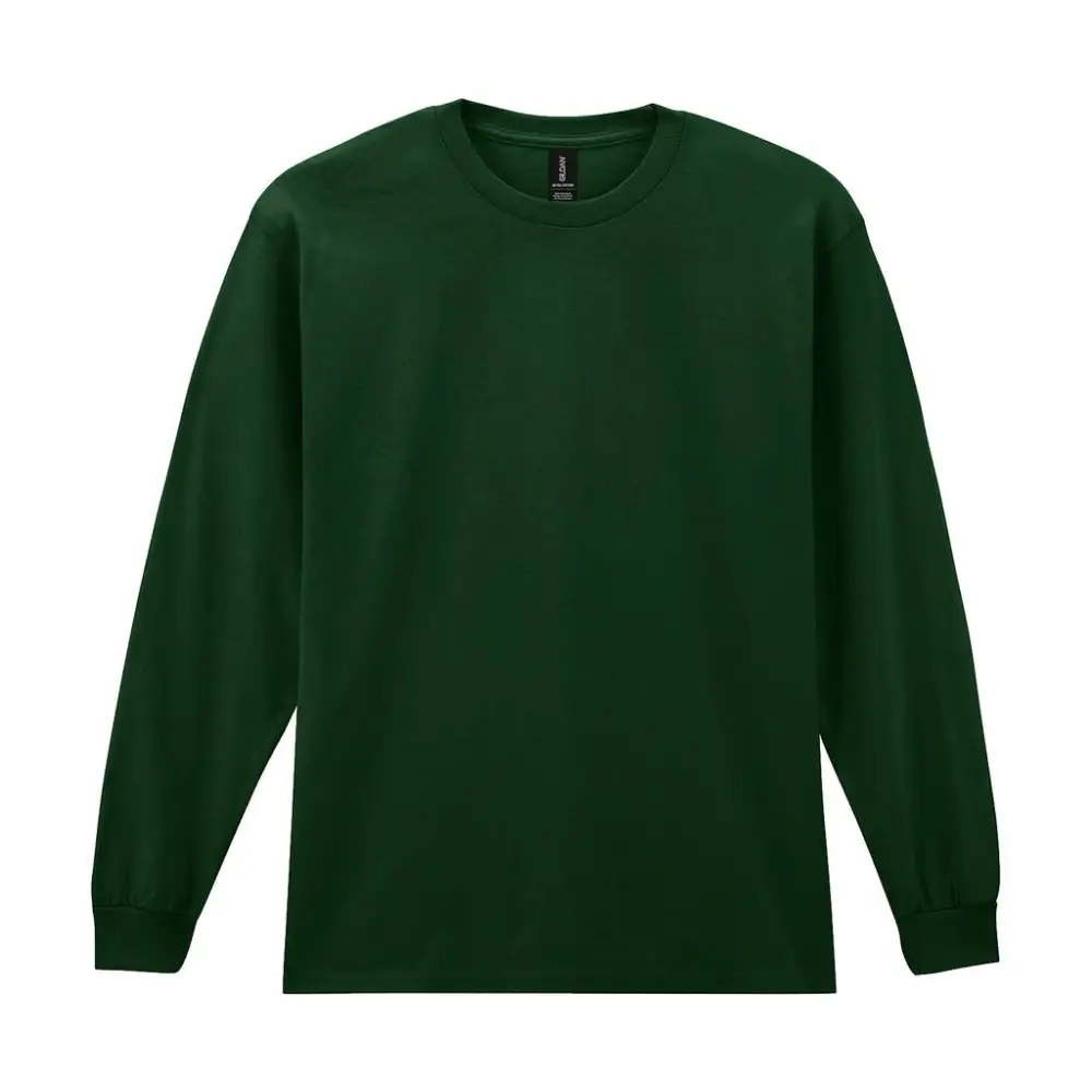 Gildan Ultra Cotton Adult T-Shirt LS - Forest Green / S