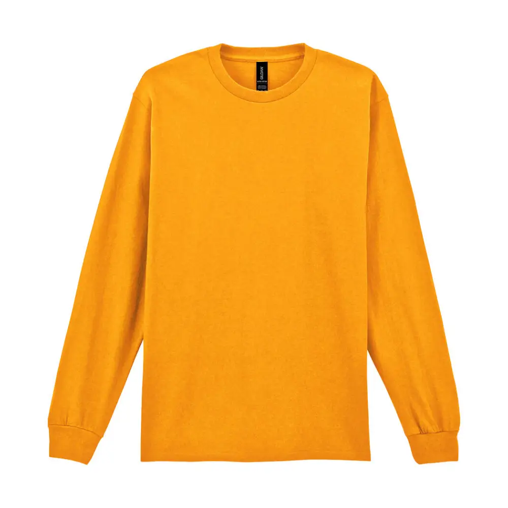 Gildan Ultra Cotton Adult T-Shirt LS - Gold / S