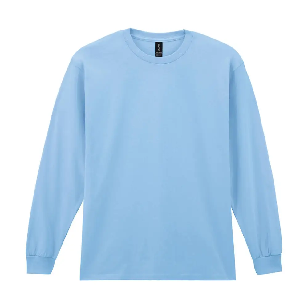 Gildan Ultra Cotton Adult T-Shirt LS - Light blue / S