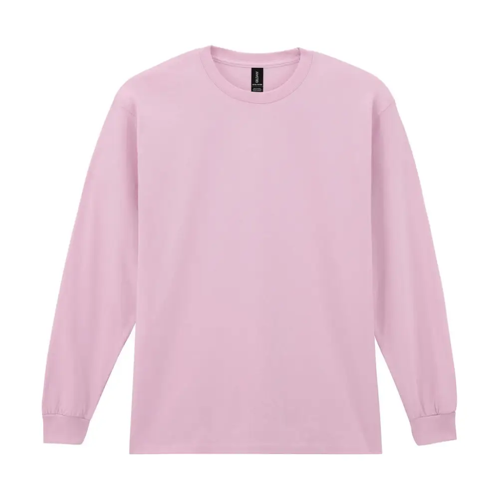 Gildan Ultra Cotton Adult T-Shirt LS - Light Pink / S