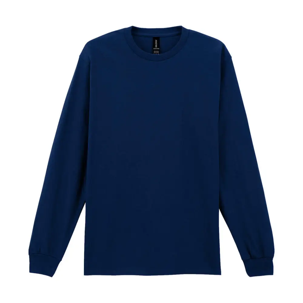 Gildan Ultra Cotton Adult T-Shirt LS - Navy / S