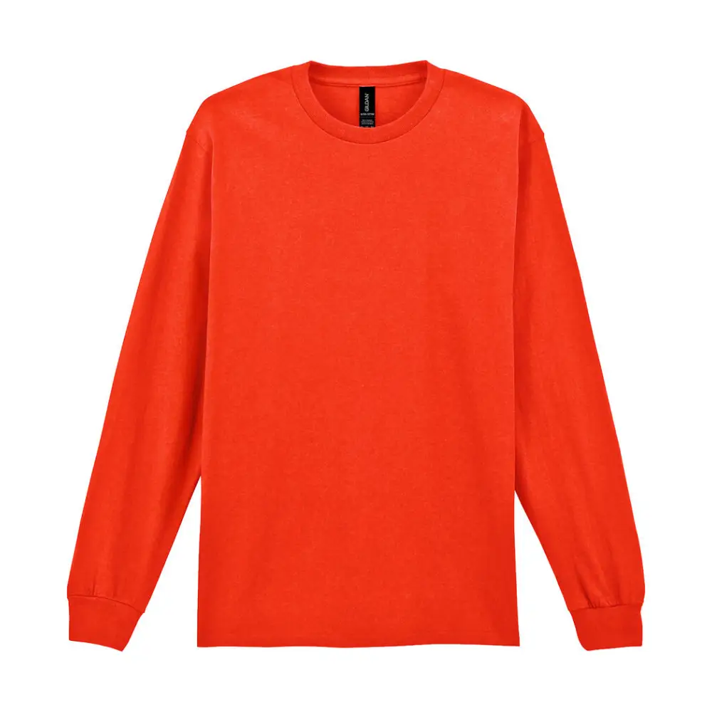 Gildan Ultra Cotton Adult T-Shirt LS - Orange / S