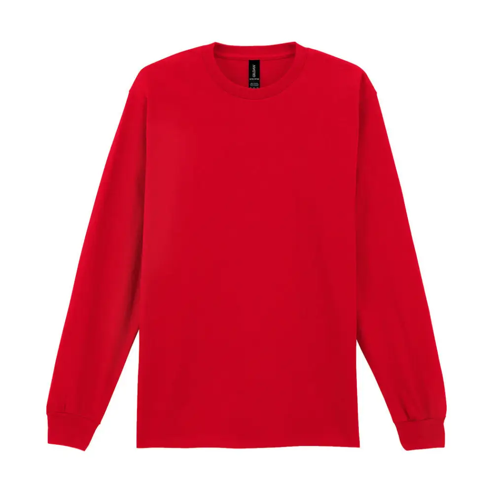 Gildan Ultra Cotton Adult T-Shirt LS - Red / S
