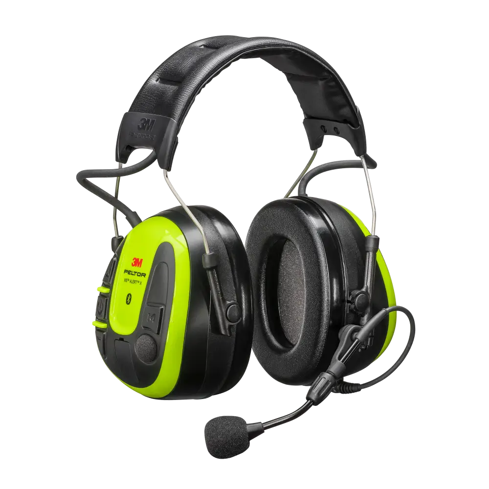 Peltor Alert X Hearing Protection - Black/yellow