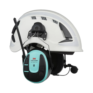 Peltor Alert XP+ Helmet Mount - Black/turquoise