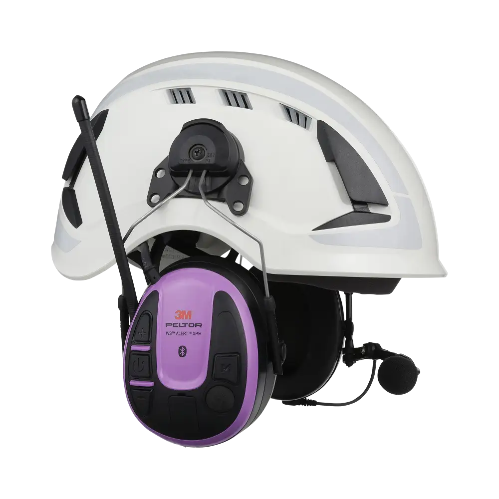 Peltor Alert XPI+ Helmet Mount - Black/purple