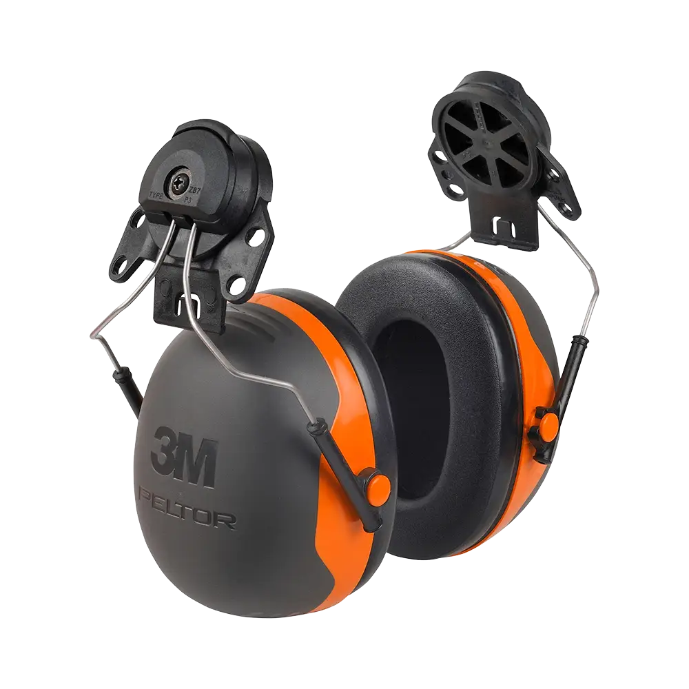 Peltor X2P3E Helmet Mount - Black/orange