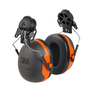 Peltor X2P3E Helmet Mount - Black/orange