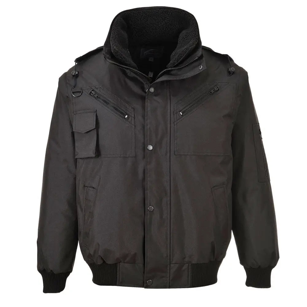 Portwest 4-in-1 Bomber Jacket - Black / L