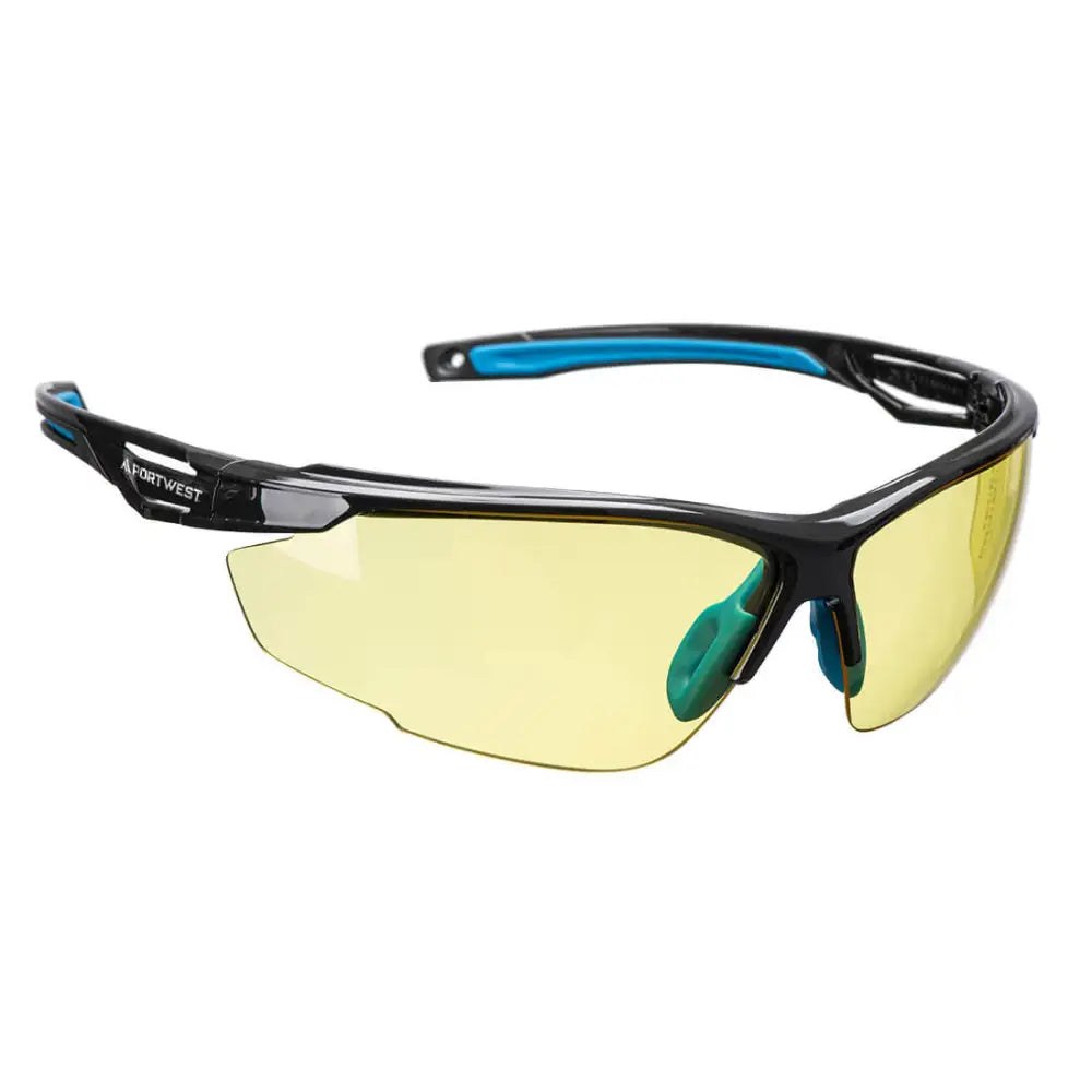 Portwest Anthracite KN Safety Glasses - Amber