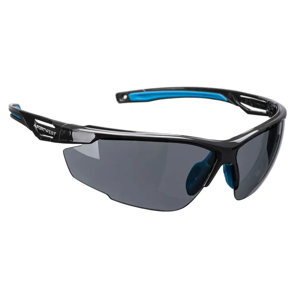 Portwest Anthracite KN Safety Glasses - Smoke