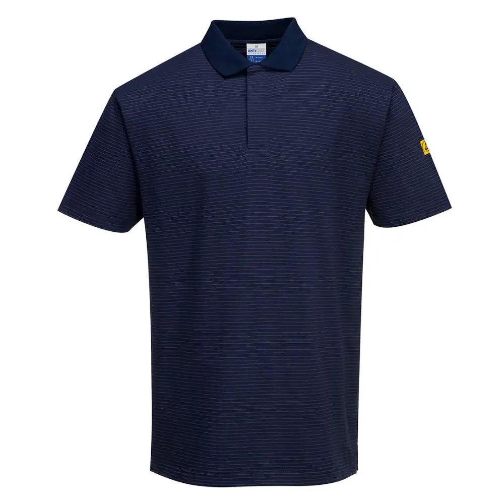 Portwest Anti-Static ESD Polo Shirt S/S - Navy / L
