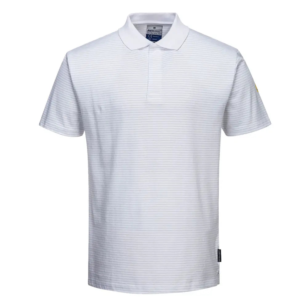 Portwest Anti-Static ESD Polo Shirt S/S - White / 4XL
