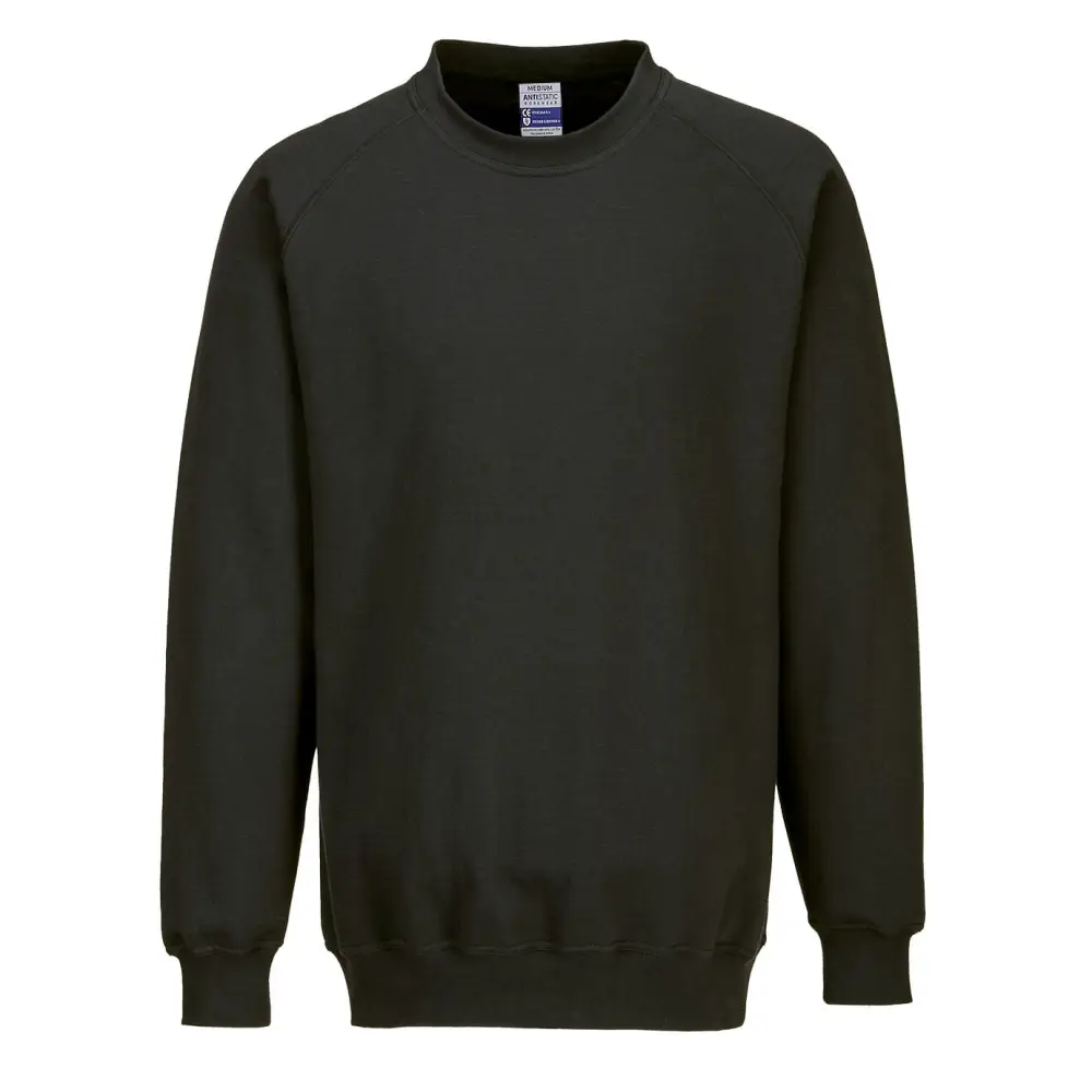 Portwest Anti-Static ESD Sweatshirt - Black / 4XL