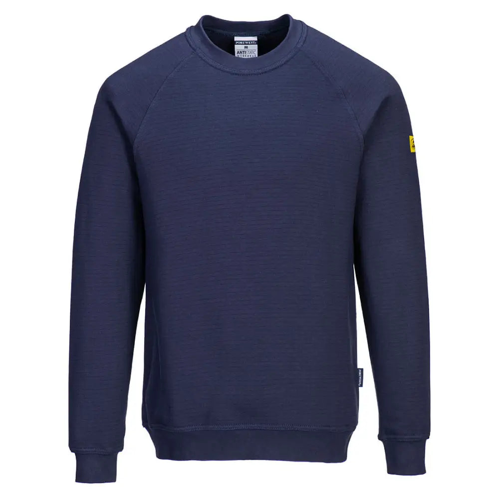 Portwest Anti-Static ESD Sweatshirt - Navy / L