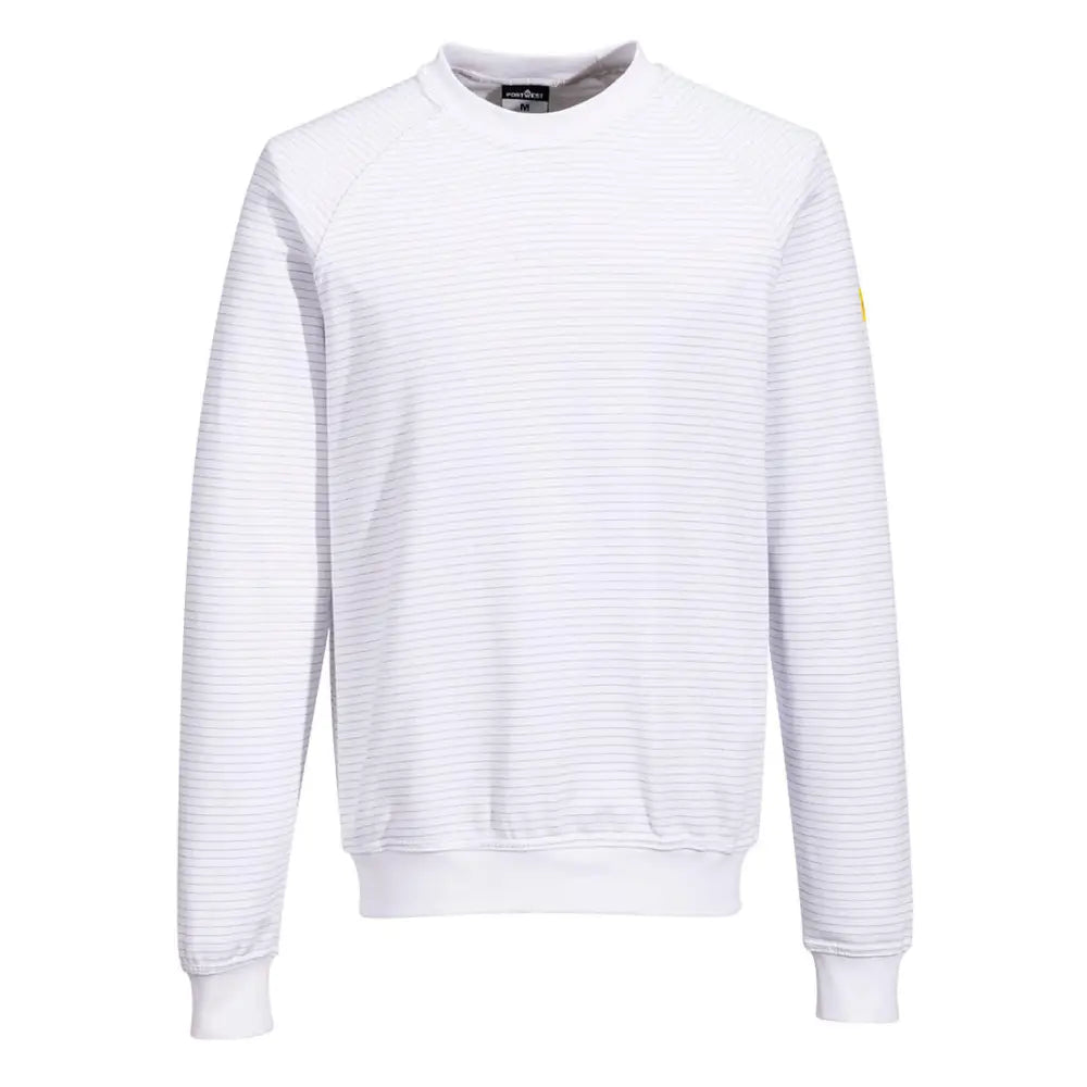 Portwest Anti-Static ESD Sweatshirt - White / L