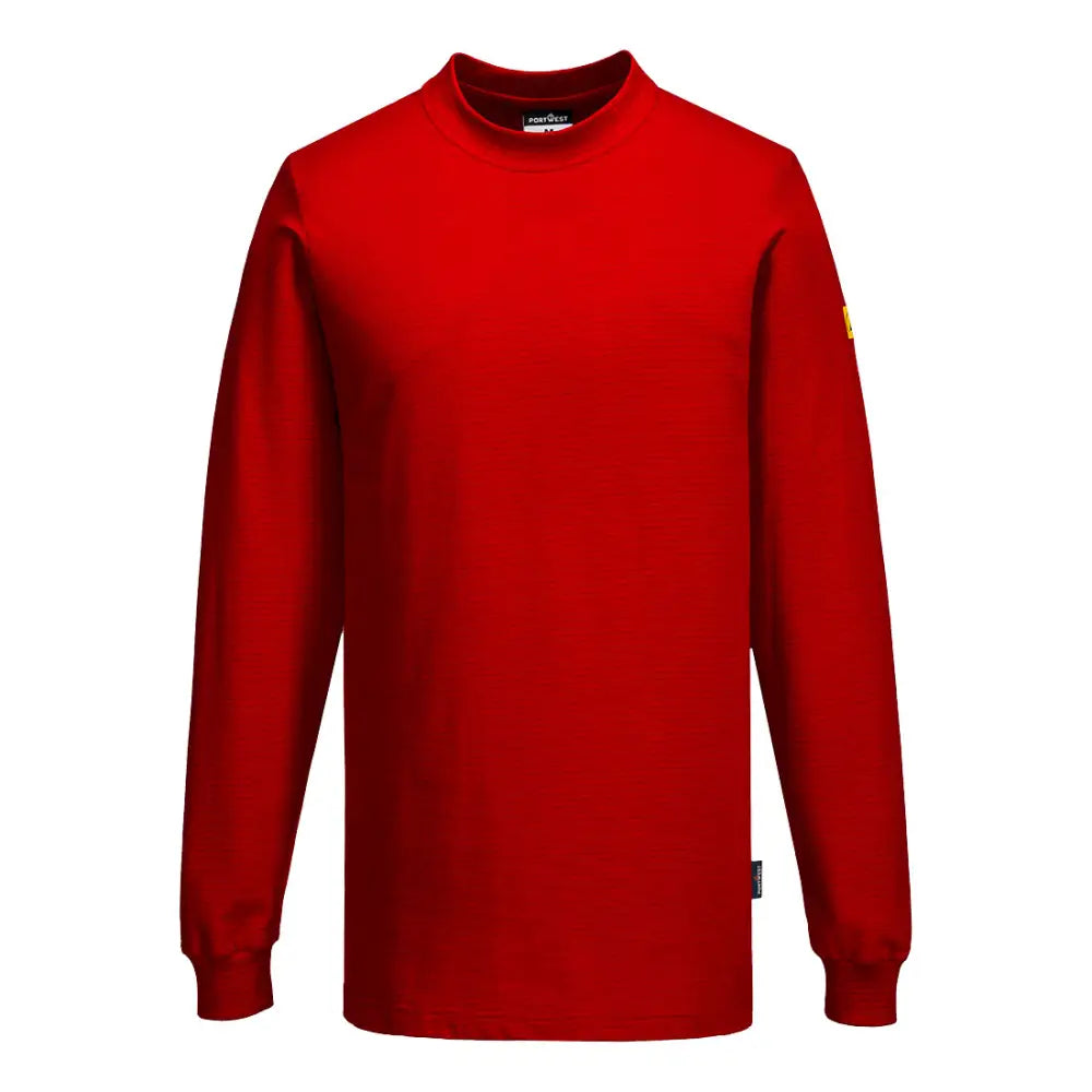 Portwest Anti-Static ESD T-Shirt L/S - Deep Red / L - T-Shirt
