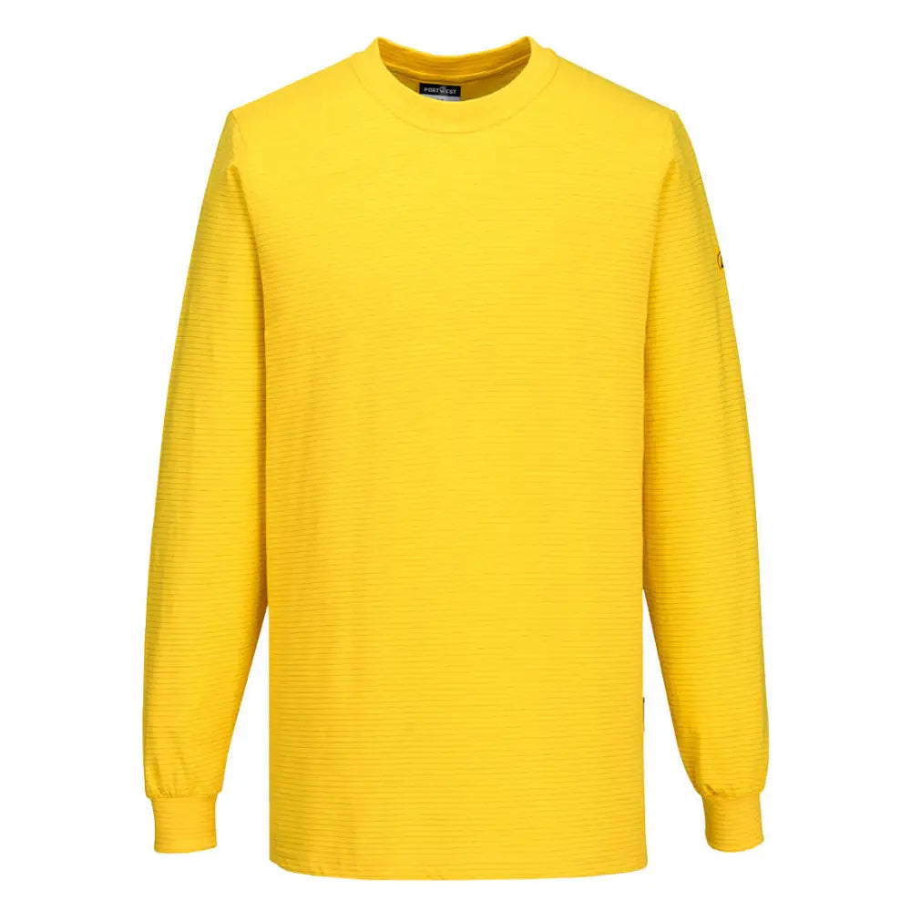 Portwest Anti-Static ESD T-Shirt L/S - Deep Yellow / L - T-Shirt
