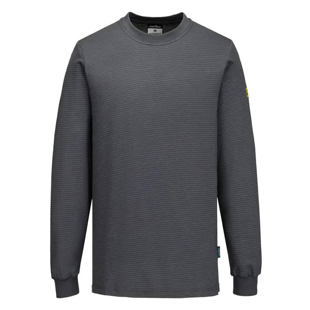 Portwest Anti-Static ESD T-Shirt L/S - Zoom Grey / 4XL - T-Shirt