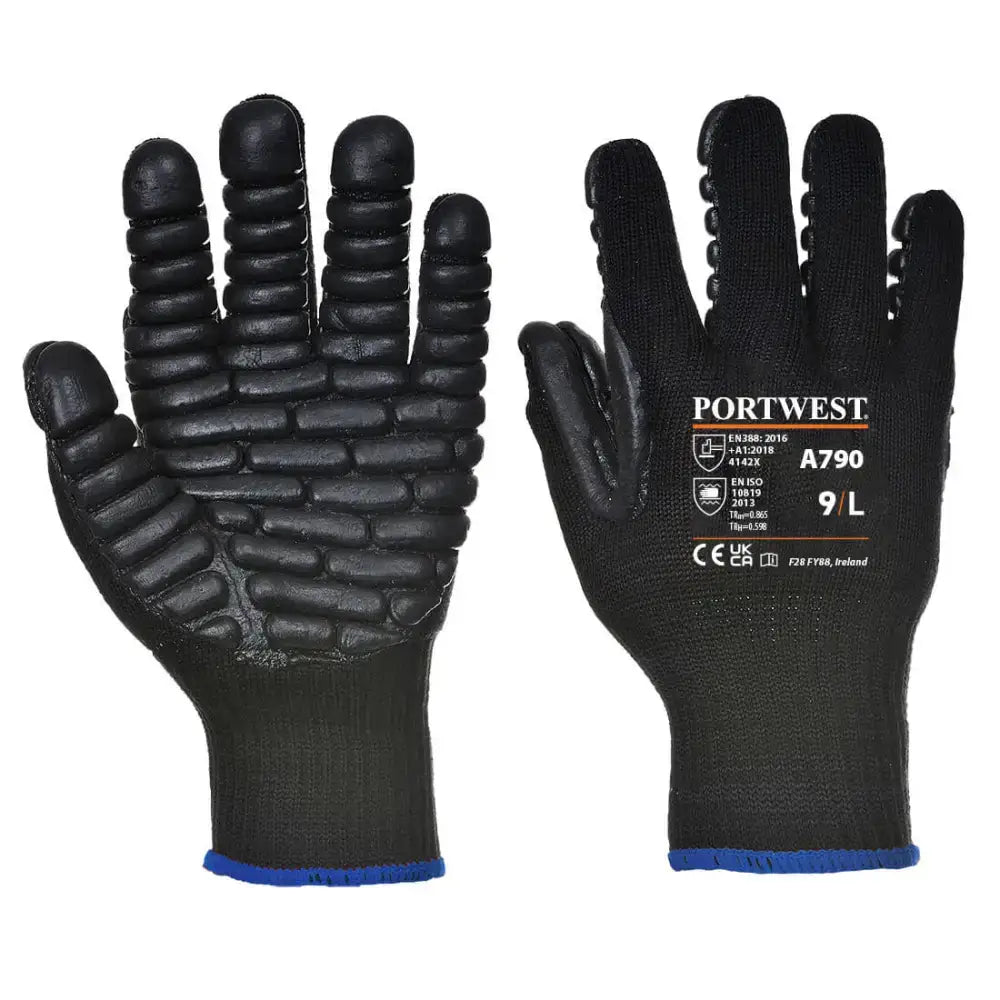 Portwest Anti-Vibration 10 Rubber Chloroprene Glove - L