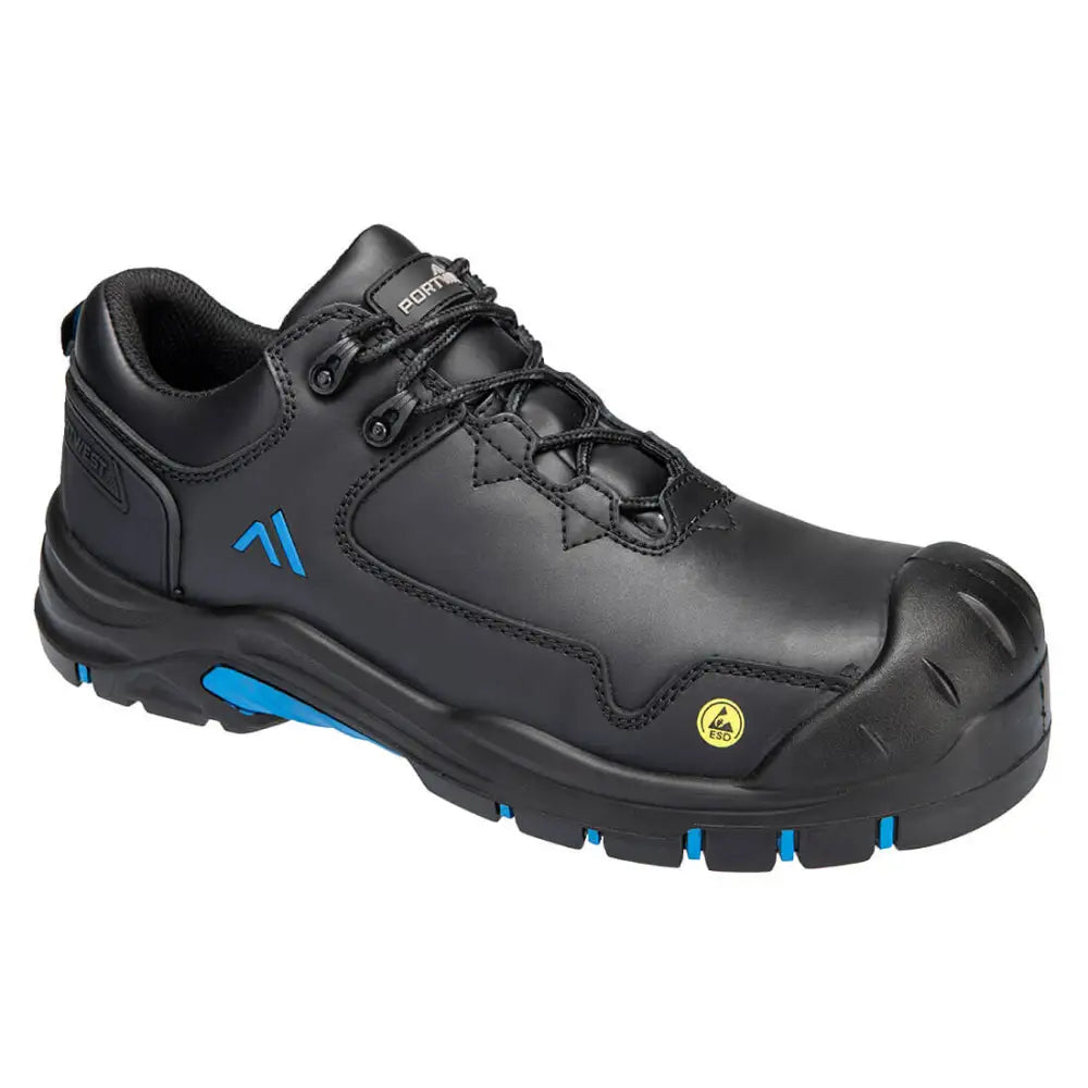 Portwest Apex Compositelite Shoe S3S ESD HRO SR SC FO - Black/Blue / 37