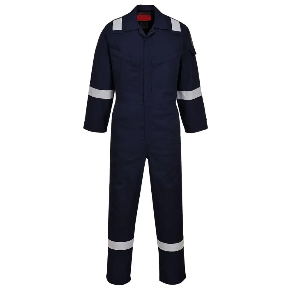 Portwest Araflame Silver Coverall - Navy / 34