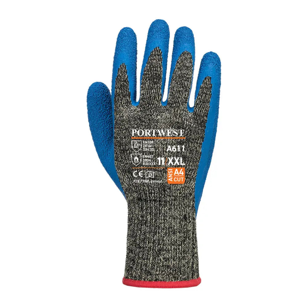 Portwest Aramid HR Cut Latex Glove - L