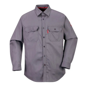 Portwest Bizflame 88/12 FR Work Shirt - Grey / 4XL