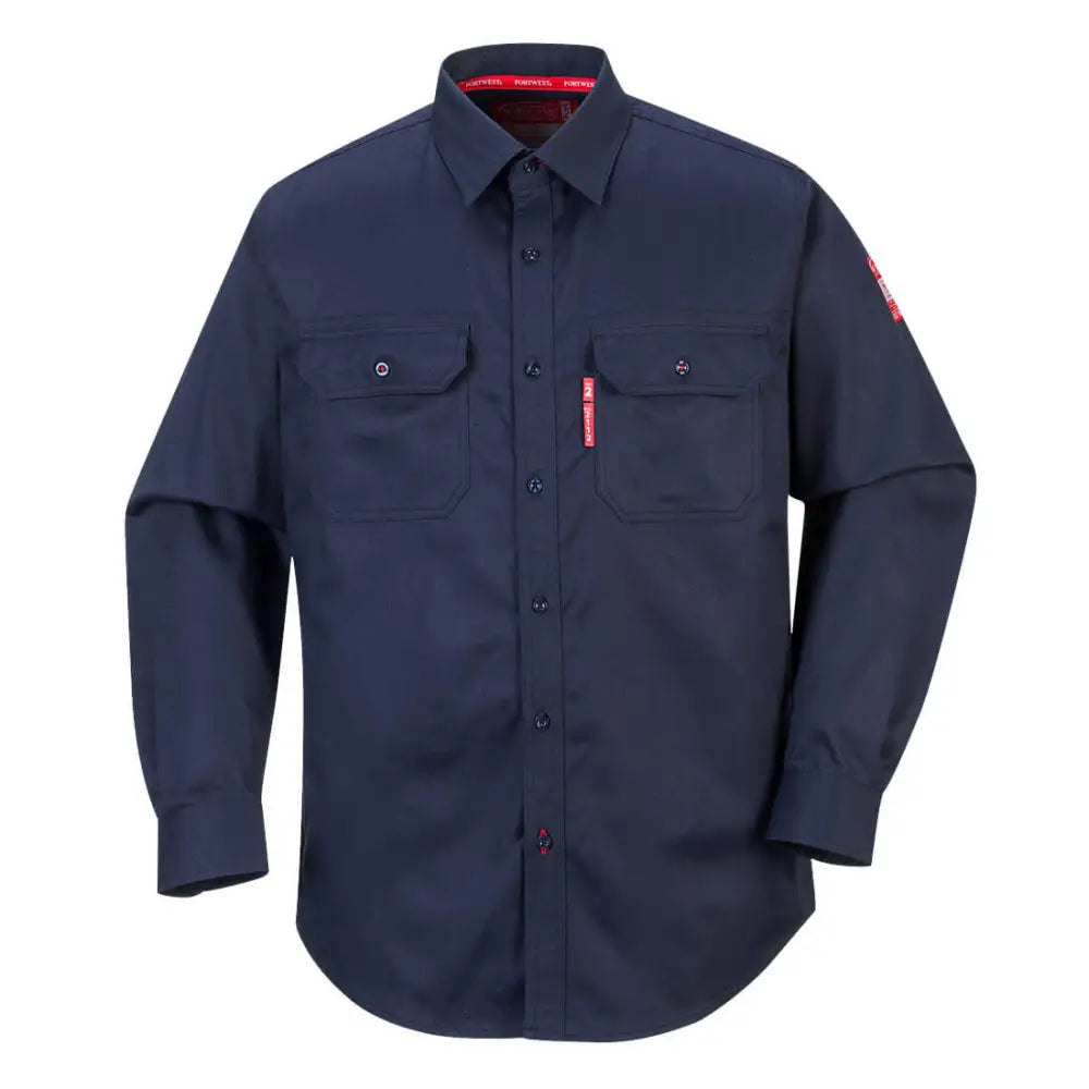 Portwest Bizflame 88/12 FR Work Shirt - Navy / 4XL